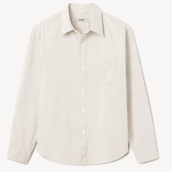 Buck Mason Draped Twill One Pocket Shirt, Natrual (Sz. M) - Picture 1 of 1
